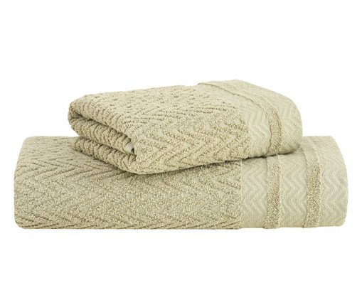 Jogo de Toalhas Soul Extra Soft Kaki 2 peças, beige | WestwingNow