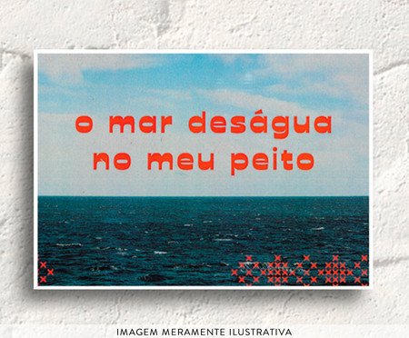 Cartaz de Parede Deságuar Vermelho | Westwing