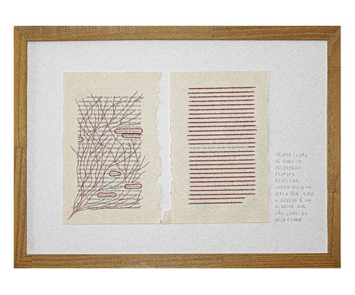 Quadro Silêncio Vermelho, red | WestwingNow