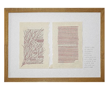 Quadro Silêncio Vermelho | Westwing