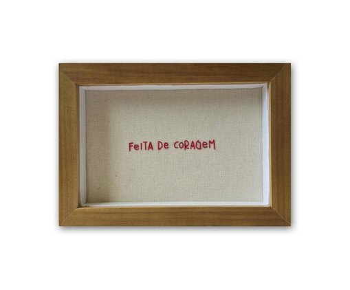 Quadro Feita de Coragem Vermelho, red | WestwingNow