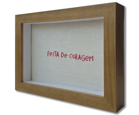 Quadro Feita de Coragem Vermelho | Westwing