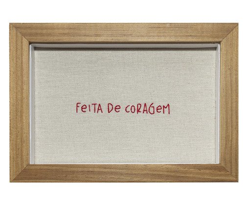 Quadro Feita de Coragem Vermelho, red | WestwingNow