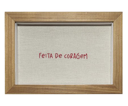 Quadro Feita de Coragem Vermelho | Westwing