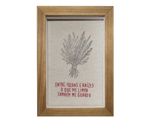 Quadro Entre Folha e Raizes Vermelho, red | WestwingNow