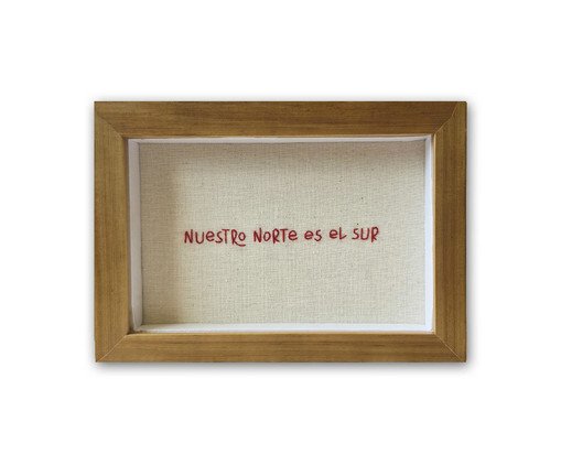 Quadro Nuestro Norte Vermelho, red | WestwingNow