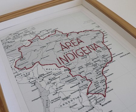 Quadro Área Indígena Vermelho | Westwing