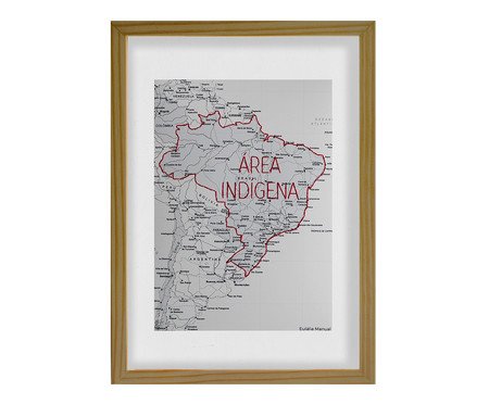 Quadro Área Indígena Vermelho | Westwing