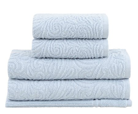 Jogo de Toalhas Liz Extra Soft Azul 5 peças | Westwing