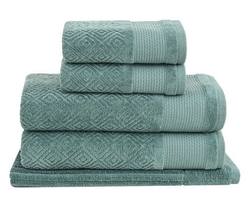 Jogo de Toalhas Kyoto Verde 5 peças, beige | WestwingNow
