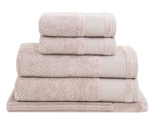 Jogo de Toalhas Kyoto Lilás 5 peças, beige | WestwingNow