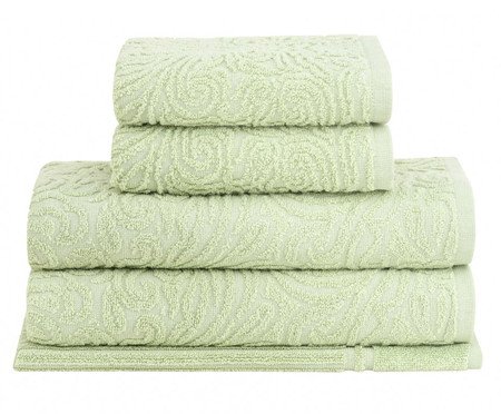 Jogo de Toalhas Liz Extra Soft Verde 5 peças | Westwing