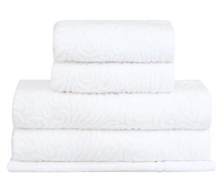 Jogo de Toalhas Liz Extra Soft Branco 5 peças | Westwing