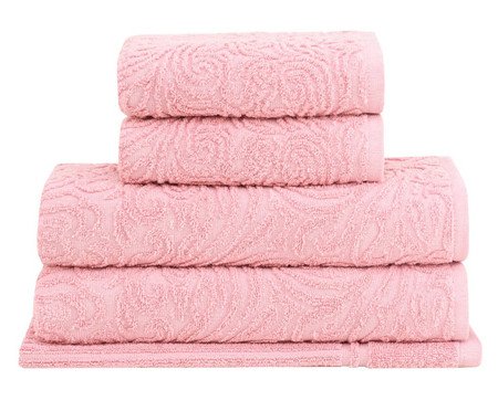 Jogo de Toalhas Liz Extra Soft Rosa 5 peças | Westwing