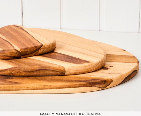 Conjunto Tábua Teca Orgânica | Westwing