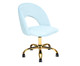 Cadeira de Escritório em Veludo Barbarella - Azul Claro, Azul Claro | WestwingNow