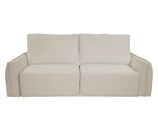 Sofá Amaro Em veludo Bege, multicolor | WestwingNow