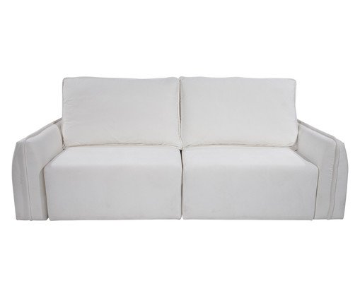 Sofá Amaro Em veludo Off White, multicolor | WestwingNow