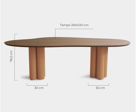 Mesa de Jantar Maxi Grande Terracota | Westwing
