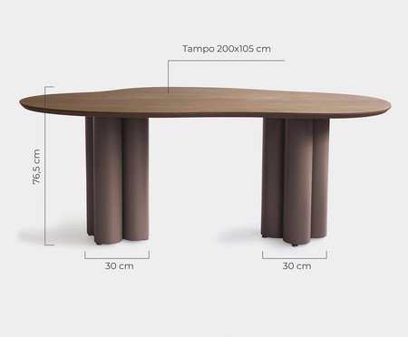 Mesa de Jantar Maxi Média Rubi | Westwing