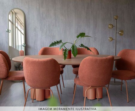 Mesa de Jantar Maxi Média Terracota | Westwing