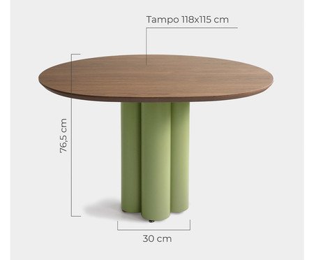 Mesa de Jantar Maxi Pequena Verde | Westwing