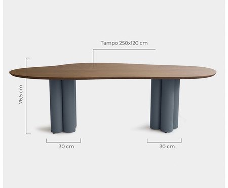 Mesa de Jantar Maxi Grande Azul | Westwing