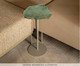 Mesa Lateral Flutuante Pedra Quartzo Bege - Aço, beige | WestwingNow