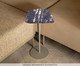 Mesa Lateral Flutuante Pedra Sodalita Bege - Aço, beige | WestwingNow