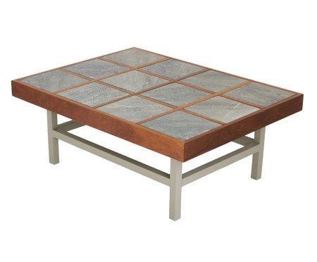 Mesa de Centro Madero Médio Verde e Taupe | Westwing