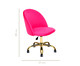 Cadeira de Escritório em Veludo Beetle - Pink, Pink | WestwingNow