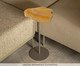 Mesa Lateral Flutuante Pedra Calcita Marrom - Aço, yellow | WestwingNow