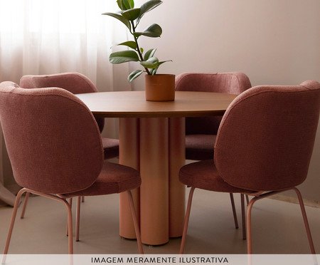 Mesa de Jantar Maxi Pequena Terracota | Westwing