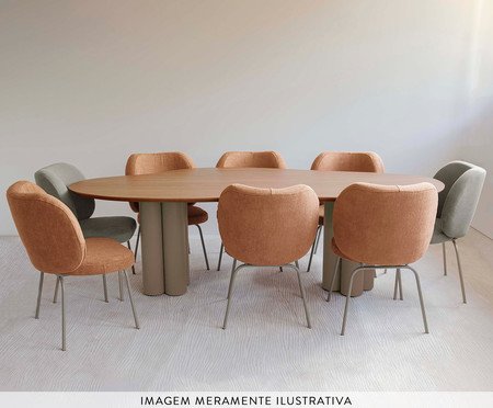 Mesa de Jantar Maxi Grande Marrom | Westwing