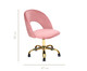 Cadeira de Escritório em Veludo Barbarella - Rosa Vintage, Rosa Vintage | WestwingNow