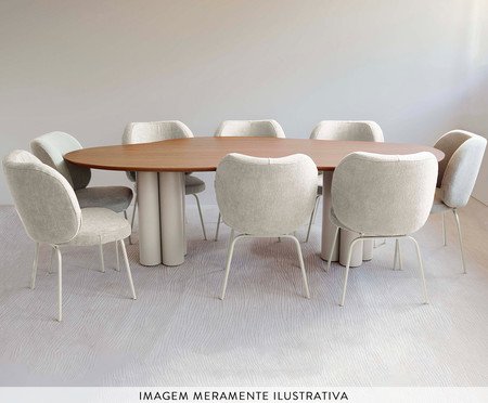 Mesa de Jantar Maxi Grande Porcelana | Westwing