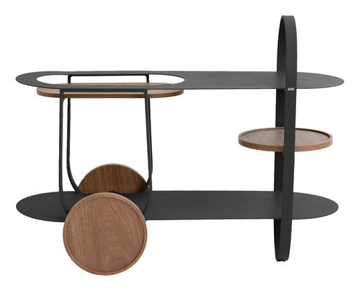 Carrinho de Bar Apolo Preto, black | WestwingNow