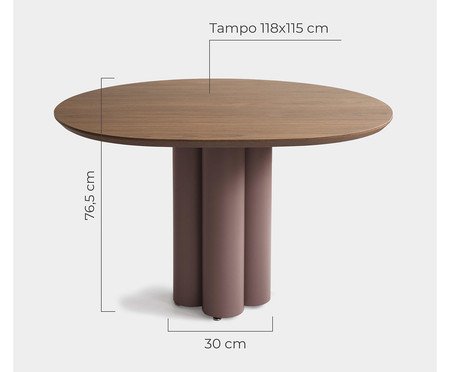Mesa de Jantar Maxi Pequena Rubi | Westwing