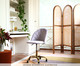 Cadeira de Escritório em Veludo Shell - Vanilla, Vanilla | WestwingNow
