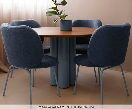 Mesa de Jantar Maxi Pequena Azul | Westwing