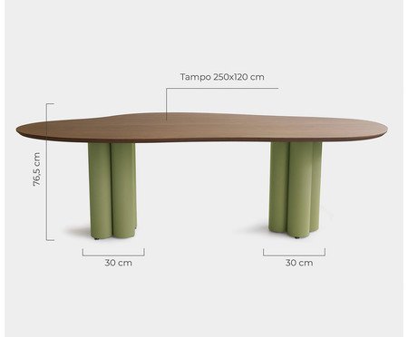 Mesa de Jantar Maxi Grande Verde | Westwing
