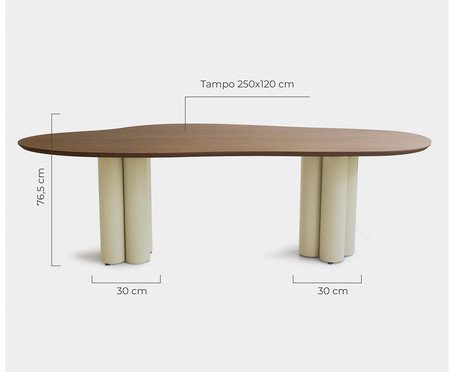 Mesa de Jantar Maxi Grande Taupe | Westwing