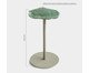 Mesa Lateral Flutuante Pedra Quartzo Bege - Alumínio, green | WestwingNow