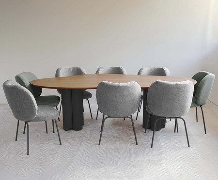 Mesa de Jantar Maxi Grande Preto | Westwing