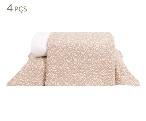 Jogo de Lençol Grani Bege Avelã 200 Fios, beige | WestwingNow