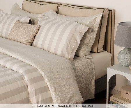 Fronha Listras Bold Cinza 200 Fios | Westwing