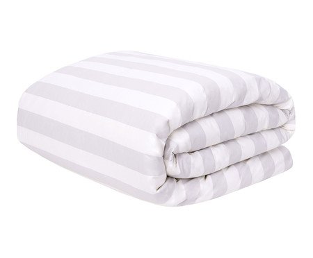 Duvet Listras Bold Cinza 200 Fios | Westwing