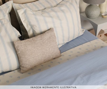 Duvet Floral Poppy Azul Hortênsia 200 Fios | Westwing