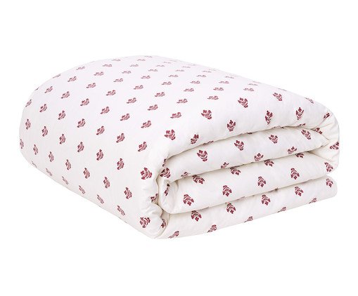 Duvet Floral Poppy Vermelho 200 Fios, red | WestwingNow