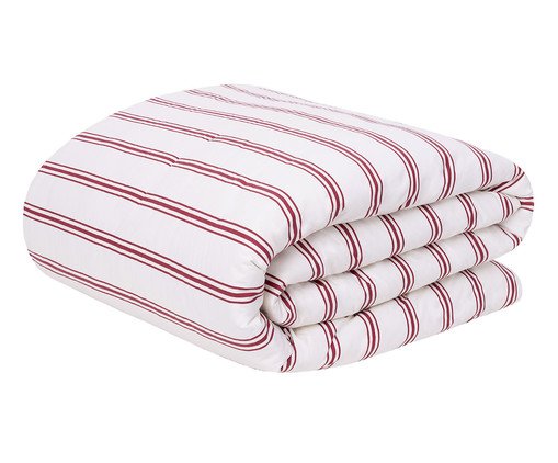 Duvet Listras Capri Vermelho 200 Fios, red | WestwingNow